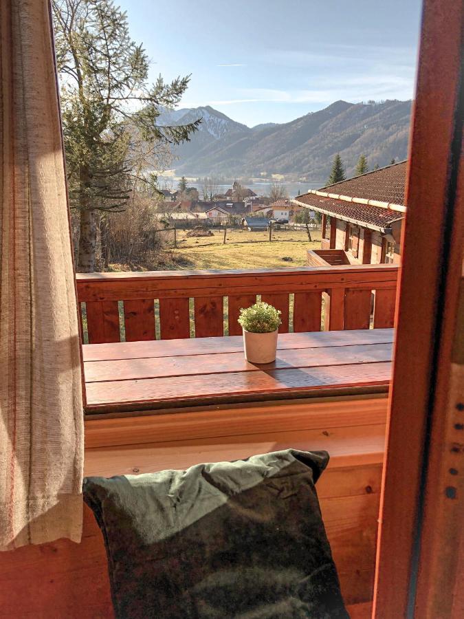Kontaktlos - Ruhige Chalets mit Seeblick in zentraler Lage by stayFritz Schliersee Exterior foto